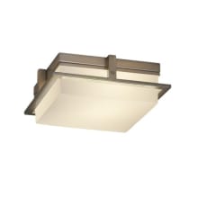 Avalon Single Light 10" Wide Integrated LED Flush Mount Square Ceiling Fixture with Opal Glass Shade