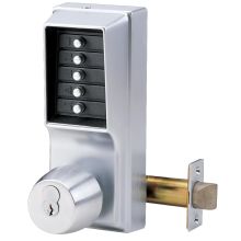 2-3/4" Backset Combination Entry Mechanical Pushbutton Lock with Key Override and Passage Function Capabilities from the Simplex 1000 Series Schlage Keyway