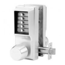 2-3/4" Backset Mechanical Pushbutton Cylindrical Lock with Entry/Egress Knobs from the Simplex EE1000 Series