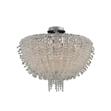 Cielo 24" Wide Flush Mount Ceiling Fixture with Firenze Crystal