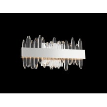 Quasar 2 Light 8" Tall ADA LED Wall Sconce with Firenze Crystal