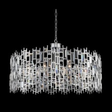 Fonseca 34" Wide Drum Chandelier with Firenze Crystal