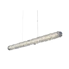 Lina 38" Wide LED Linear Chandelier with Firenze Crystal