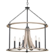 Middleton 6 Light 26" Wide Taper Candle Pendant