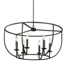 Newhall 6 Light 28" Wide Taper Candle Chandelier