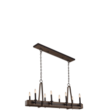 Duluth 8 Light 11" Wide Taper Candle Linear Chandelier