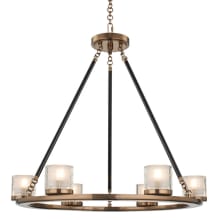Library 6 Light 24" Wide LED Chandelier