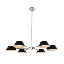 Bruno 6 Light 34" Wide Chandelier