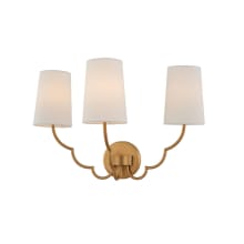 Sophia 3 Light 14" Tall Wall Sconce