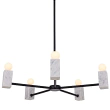 Quadra 5 Light 26" Wide Chandelier