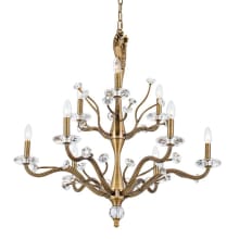 Venus 9 Light 32" Wide Crystal Candle Style Chandelier