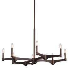 Tono 8 Light 38" Wide Taper Candle Style Chandelier