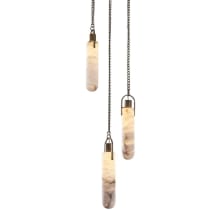 Flint Additions 14" Wide LED Multi Light Pendant with Alabaster Shades