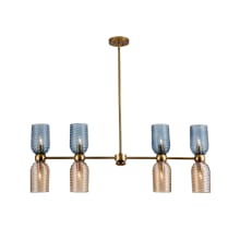 Azul 8 Light 48" Wide Linear Chandelier