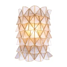 Flair 12" Tall Wall Sconce with Capiz Shell Shade