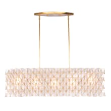 Flair 5 Light 45" Wide Drum Chandelier with Capiz Shell Shade