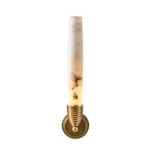 Gypsum 23" Tall LED Wall Sconce with Alabaster Shade
