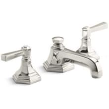 For Town 1.2 GPM Widespread Bathroom Faucet with Low Spout, Lever Handle, and Pop-Up Drain Assembly