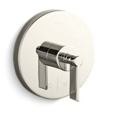 One Lever Handle Thermostatic Valve Trim with Cold and Hot Indexing - Less Rough In