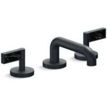 One 1.2 GPM Widespread Bathroom Faucet with Nero Marquina Lever Handles