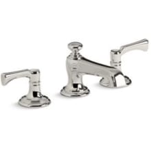Bellis 1.2 GPM Widespread Bathroom Faucet with Traditional Spout, Lever Handles, and Pop-Up Drain Assembly