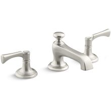 Bellis 1.2 GPM Widespread Bathroom Faucet with Traditional Spout, Lever Handles, and Pop-Up Drain Assembly