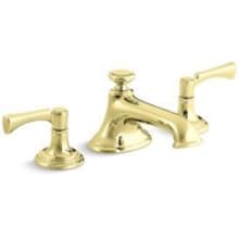 Bellis 1.2 GPM Widespread Bathroom Faucet with Noble Spout, Lever Handles, and Pop-Up Drain Assembly