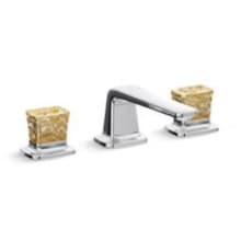 Per Se 1.2 GPM Widespread Bathroom Faucet with Gold Flake Handles