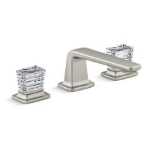 Per Se 1.2 GPM Widespread Bathroom Faucet with Clear Crystal Handles