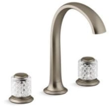 Script 1.2 GPM Widespread Bathroom Faucet with Saint-Louis Clear Crystal Handles