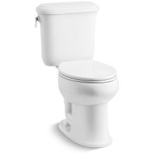 Kennebec 1.2 GPF Two-Piece Elongated Chair Height Toilet with Chrome Trip Lever