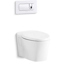 Pleo 1.6 or 1.0 Dual Flush One-Piece Wall Mounted Toilet with Carrier System Included