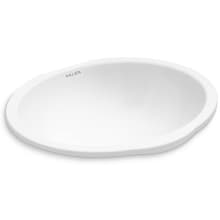 Perfect Undermount Soft Oval Bathroom Sink with Overflow