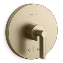 One Lever Handle Thermostatic Valve Trim with Cold and Hot Indexing - Less Rough In