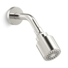One 1.75 GPM Single Function Shower Head with Shower Arm Included