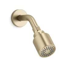 One 1.75 GPM Single Function Shower Head with Shower Arm Included