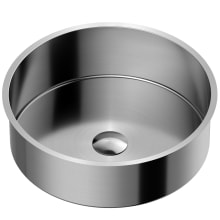 Cinox 15-3/4" Circular Stainless Steel Undermount Bathroom Sink