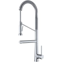 Tumba 1.8 GPM Single Hole Pre-Rinse Pull Down Kitchen Faucet with Pot Filler Spout