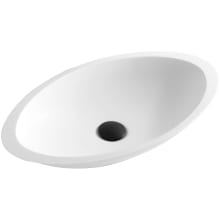 Quattro Matte 23" Oval Acrylic Vessel Bathroom Sink