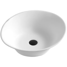 Quattro Matte 20-5/8" Oval Acrylic Vessel Bathroom Sink