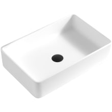 Quattro Matte 21-1/4" Rectangular Acrylic Vessel Bathroom Sink