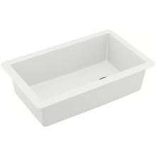 Quartz QU 31-3/4" Undermount Single Basin Quartz Composite Kitchen Sink