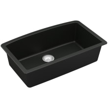 Quartz QU 32" Undermount Single Basin Quartz Composite Kitchen Sink