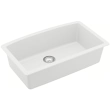 Quartz QU 32" Undermount Single Basin Quartz Composite Kitchen Sink