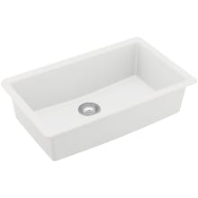 Quartz QU 32-1/4" Undermount Single Basin Quartz Composite Kitchen Sink