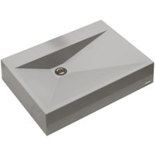 Sternhagen 24-1/4" Rectangular Quartz Composite Vessel Bathroom Sink