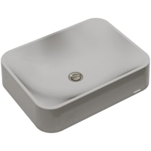 Sternhagen 21-1/2" Rectangular Quartz Composite Vessel Bathroom Sink