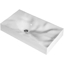 Sternhagen 32-1/8" Rectangular Quartz Composite Vessel Bathroom Sink