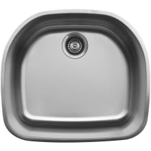 U Series 22-5/8" Undermount Single Basin Stainless Steel Kitchen Sink