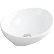 Valera 15-1/2" Oval Vitreous China Vessel Bathroom Sink